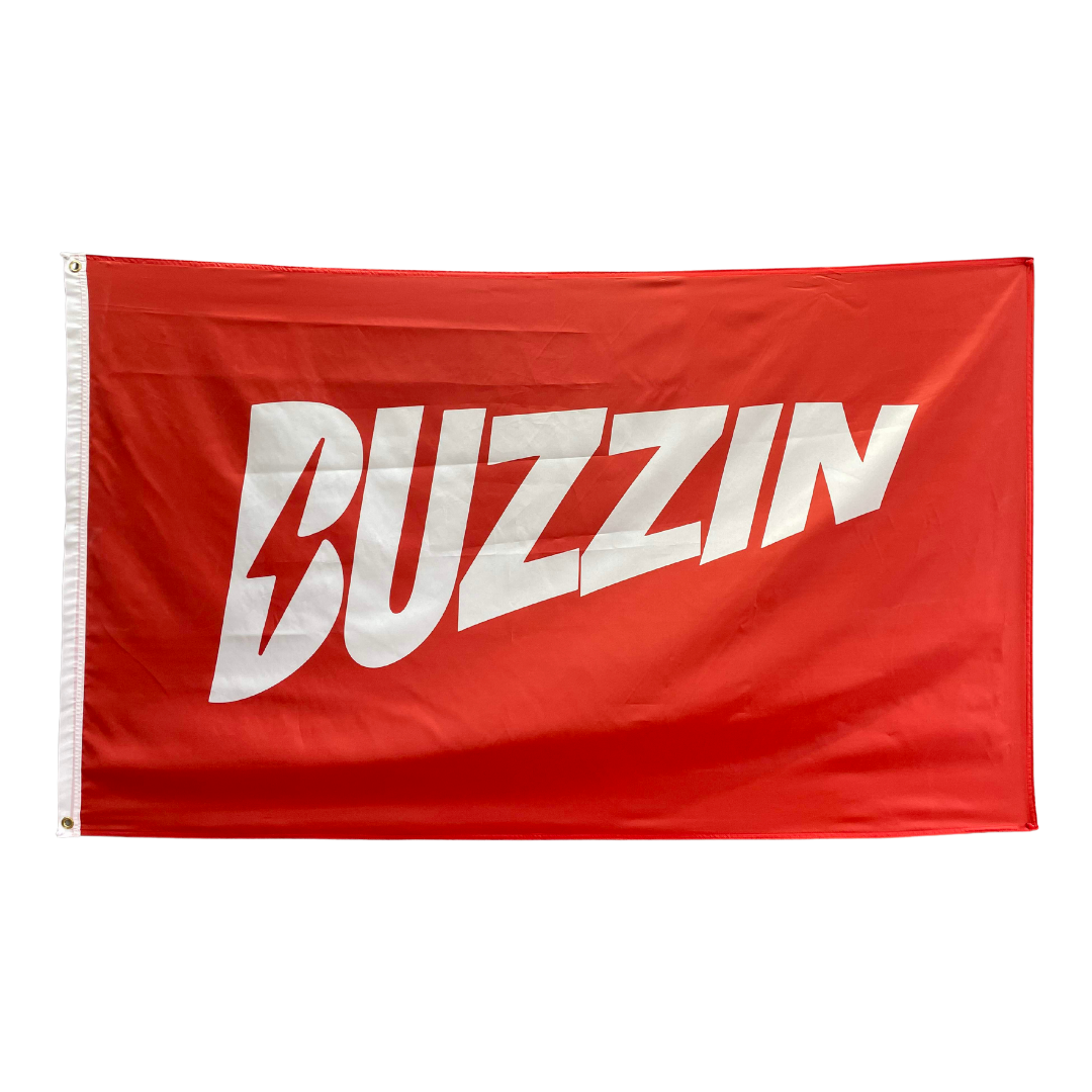 BUZZIN 3’ by 5’ FLAG